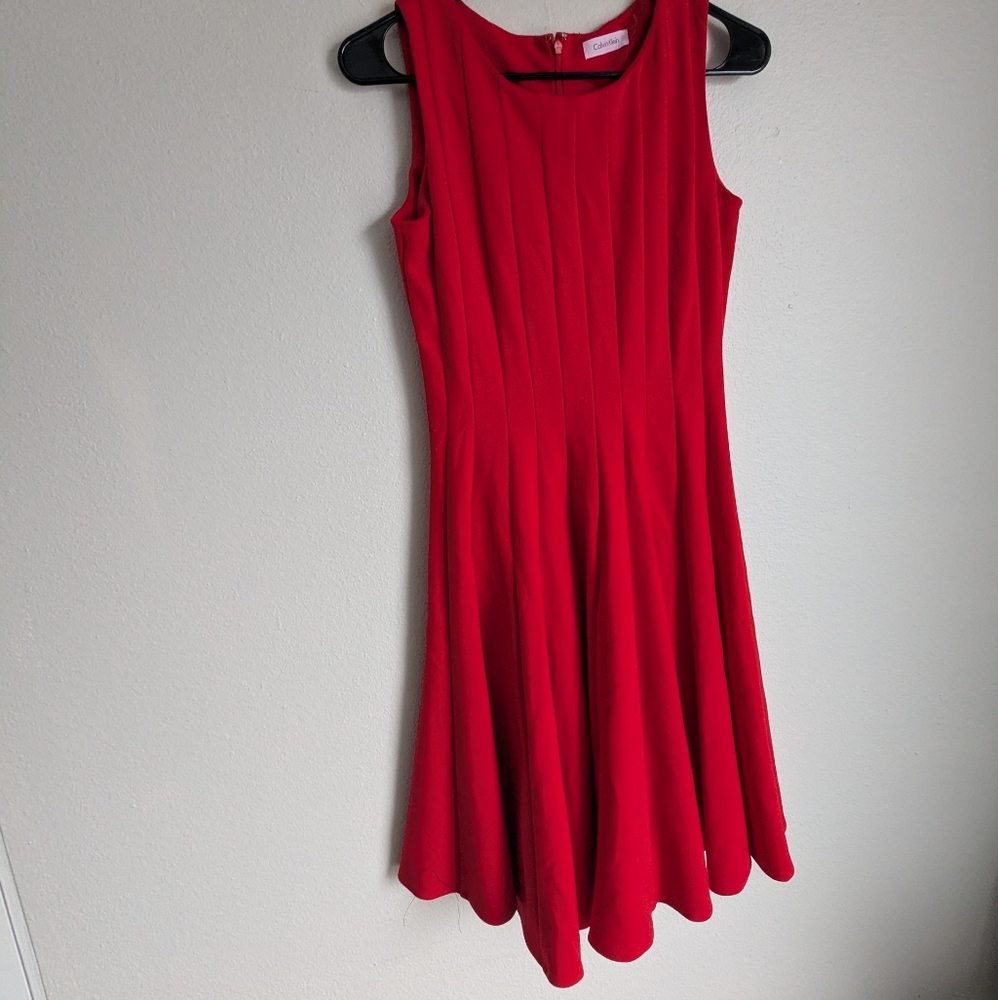 Red Calvin Klein dress - size 2